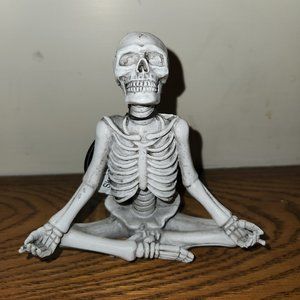 Meditating Skeleton Air Plant Holder